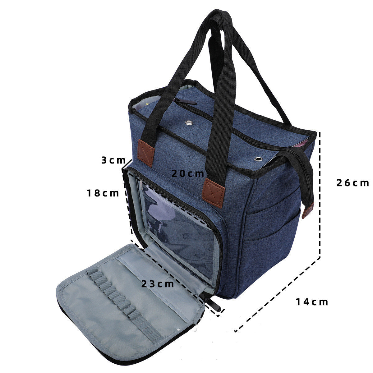Woven supplies storage bag Hanzuva