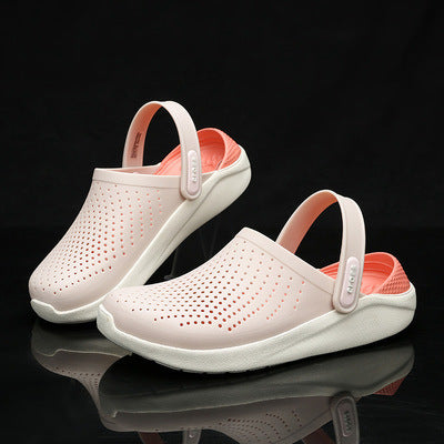 Men's and women's hole shoes, large size beach shoes