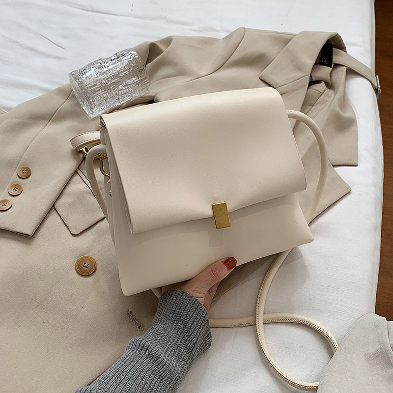 Niche design bag for women new fashion Winter retro soft leather fashion internet popular all-match shoulder bag messenger bag Hanzuva