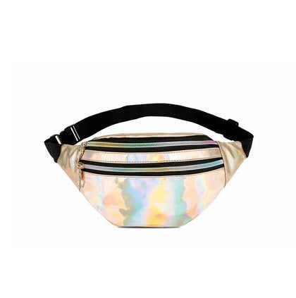 Women's new laser pockets chest bag multi-function color single shoulder slung laser sports pockets Hanzuva