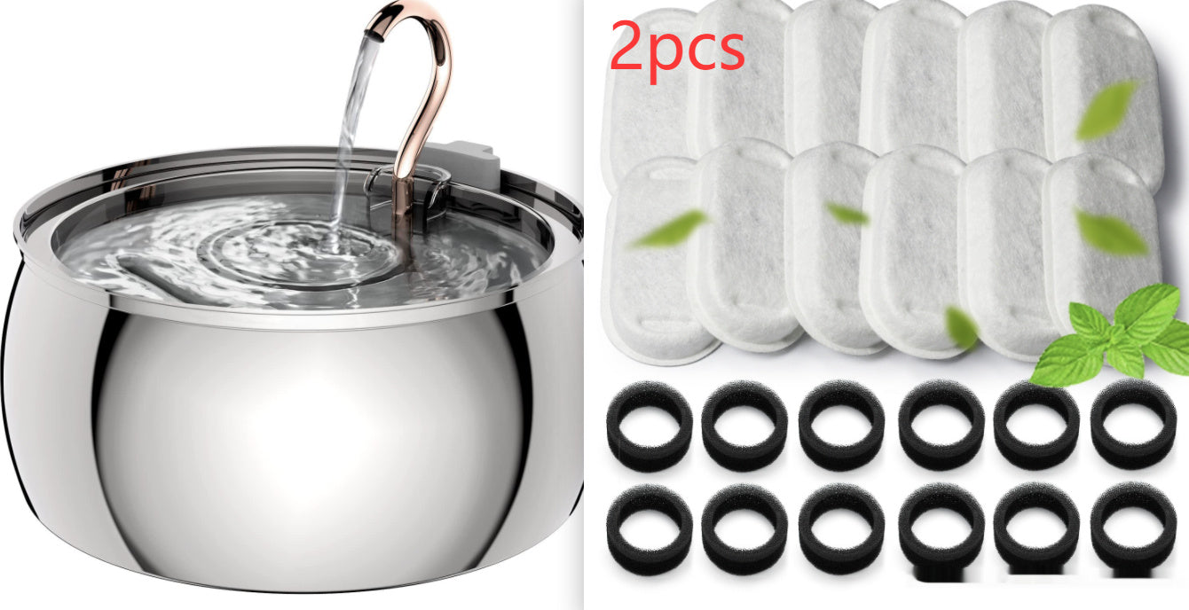 4L Copper Tube Gooseneck Stainless Steel Cat Dog Water Dispenser