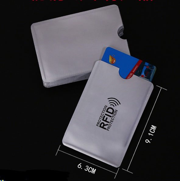 NFC card sets anti-magnetic anti-theft brush bank card sets security shielding signal anti-theft RFID flash payment tin foil card sets Hanzuva