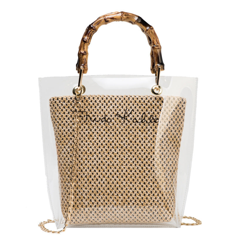 Transparent beach woven bag Hanzuva