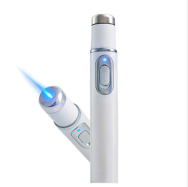 Acne Laser Pen Wrinkle Removal Machine Portable Durable Blue Light Therapy Massage Relax Soft Scar Dark Circles Remover Device Hanzuva