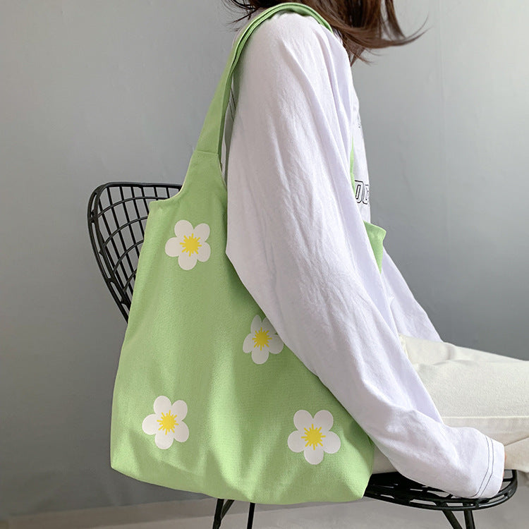 Hyuna Flower Canvas Bag with the Same Paragraph Hanzuva