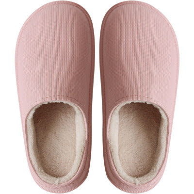 Women's platform outdoor cotton slippers