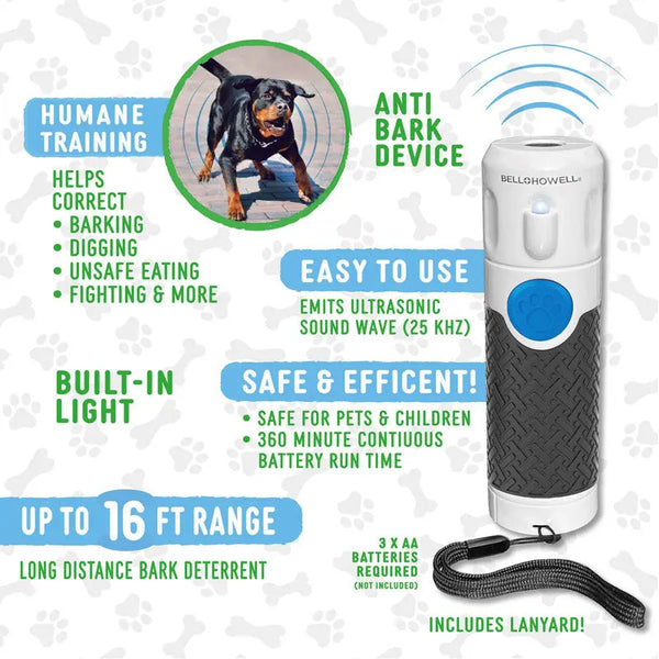 Dog Trainer Ultrasonic Handheld Bark-stop Hanzuva