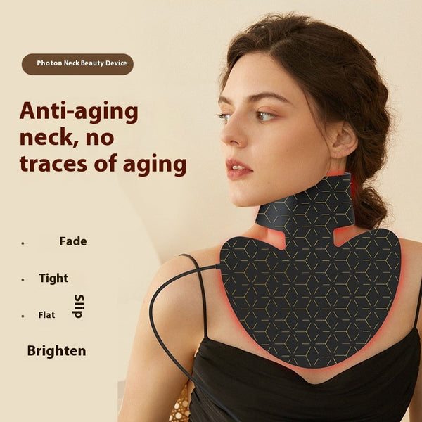 Neck Silicone Mask Led Red Blue Light Beauty Skin Rejuvenation Hanzuva