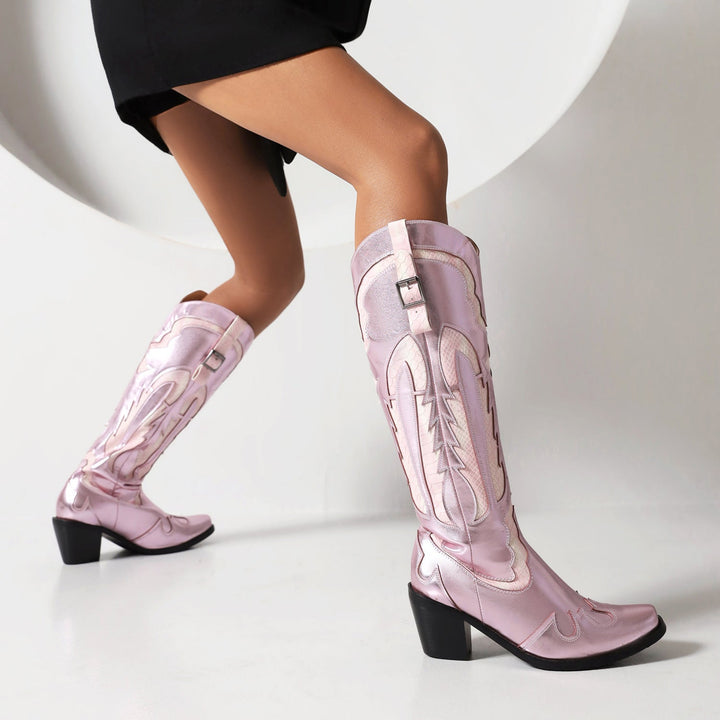 Women's New Fashion High-heeled Boots Hanzuva