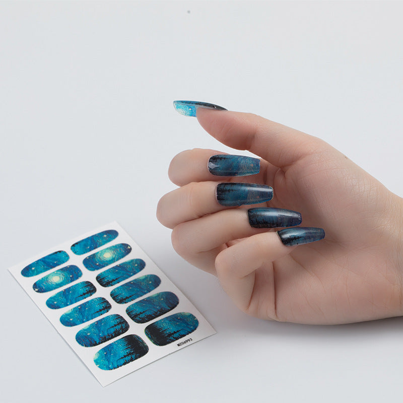 Nail Sticker European And American Oil Painting Art