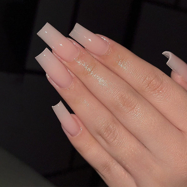 Fake Nails Wear Water Pipe Solid Color Patch Hanzuva
