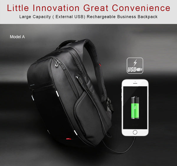 USB Charging Waterproof Large Capacity Business Backpack Hanzuva