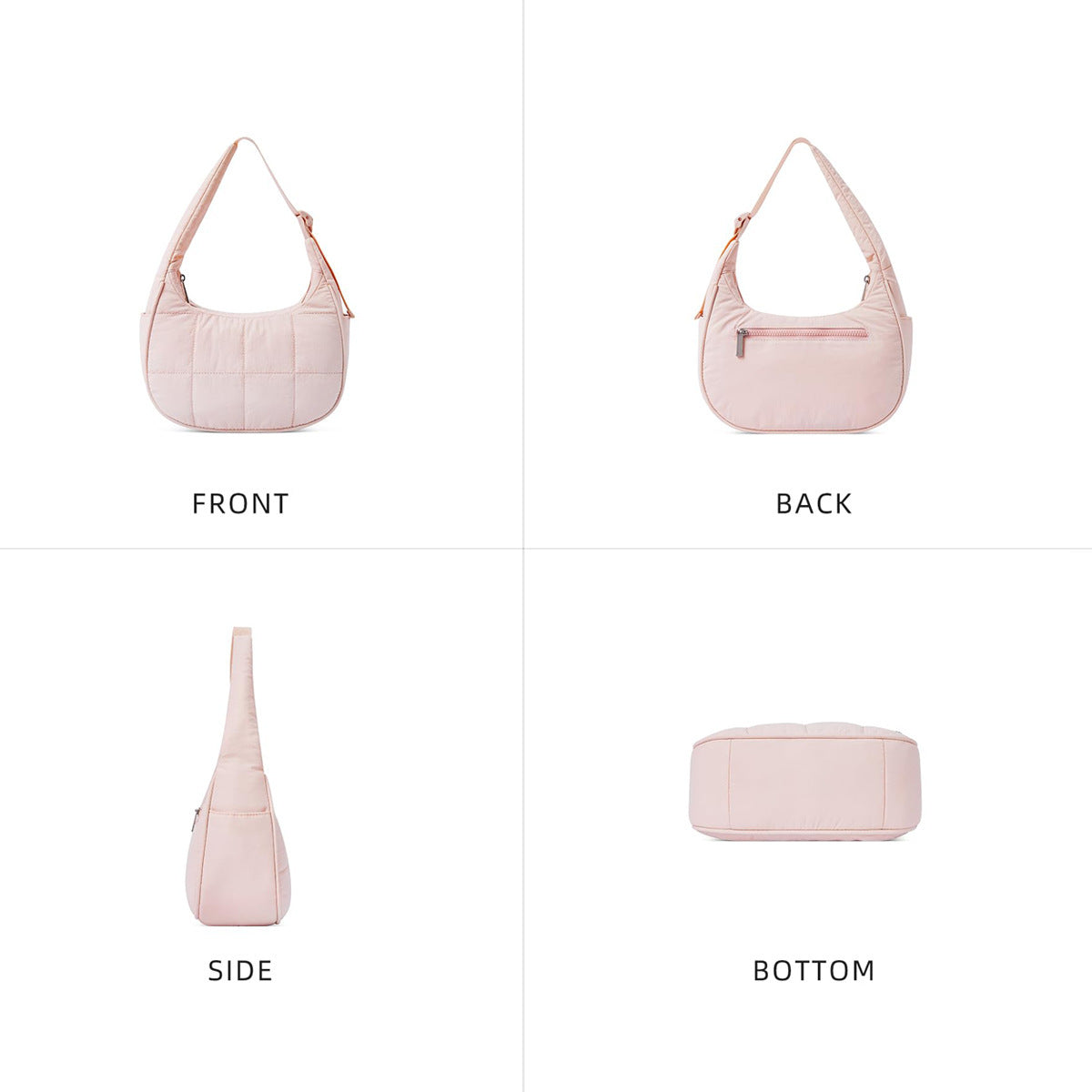 Nylon Large Capacity Female Underarm Bag