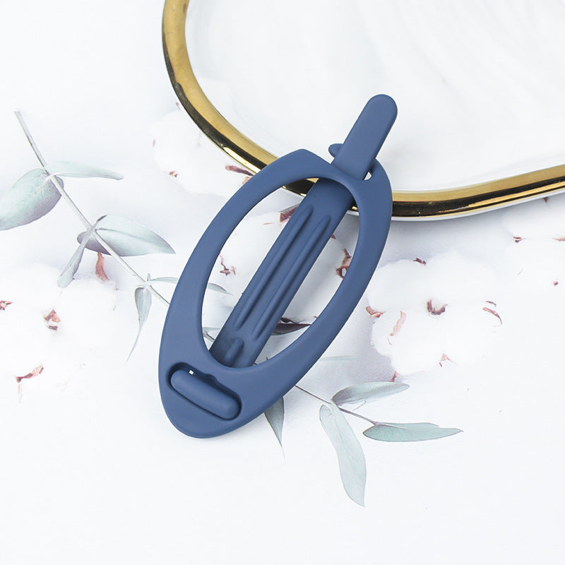 Simple Retro Hair Band Oval Barrettes