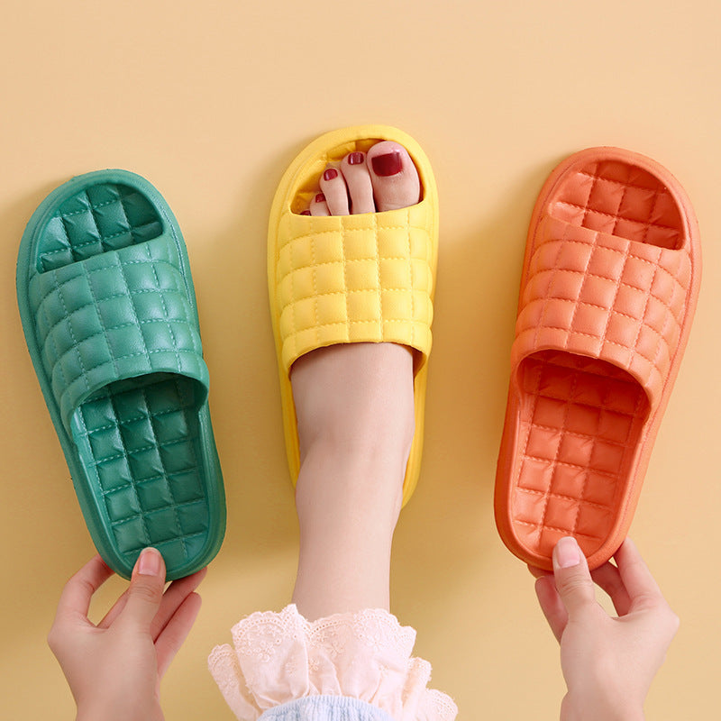 Couple Summer Slippers Bathroom Non-Slip Home Shoes Men And Women Hanzuva