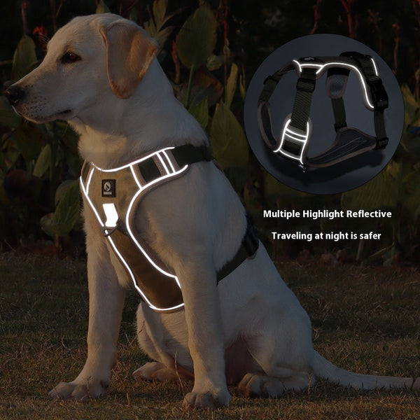 Dog Hand Holding Rope Explosion-proof Handle Chest Back Large Dog Hanzuva