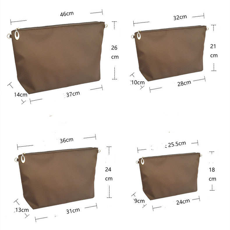 Small And Large Storage Bag With Zippered Inner Pocket