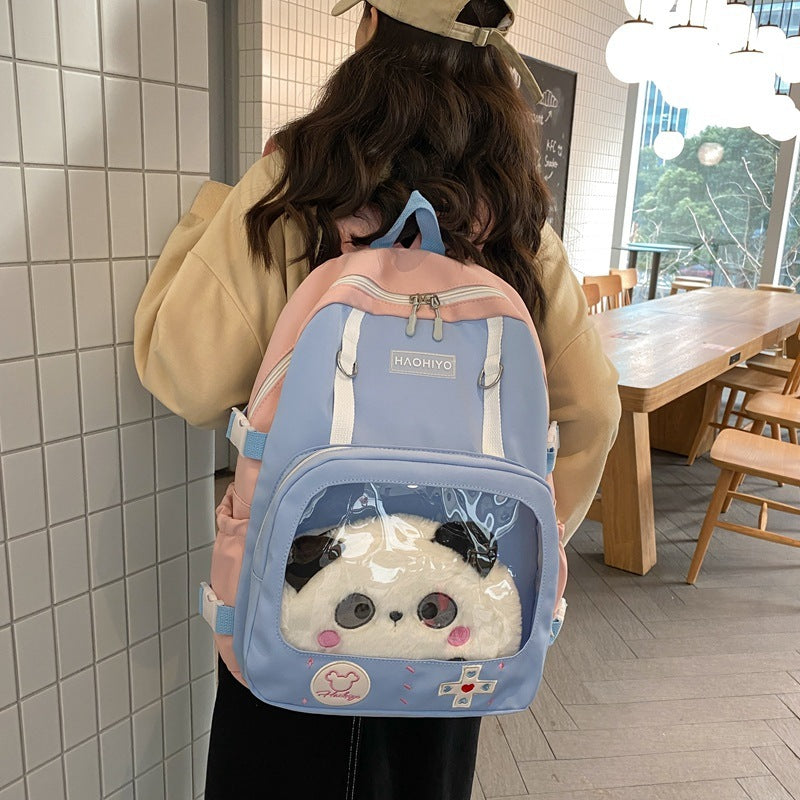 Candy Color Contrast Color Capacity Student Schoolbag