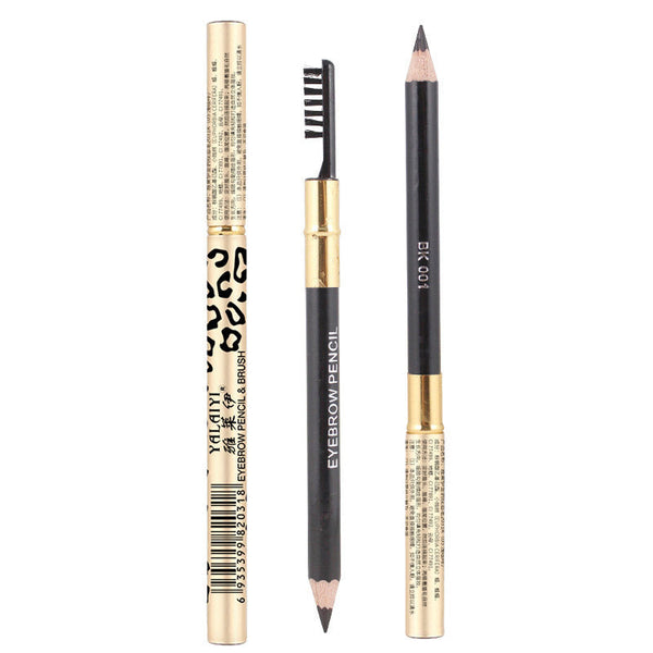 Yalaiyi Eyebrow Pencil Leopard Print Eyebrow Pencil Kuaishou And Douyin Live Broadcast Hot Selling Waterproof Distinct Look Wild Eyebrow Pencil Hanzuva
