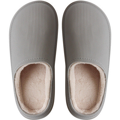 Women's platform outdoor cotton slippers