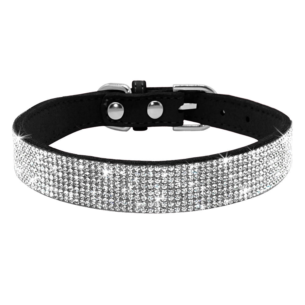 Shiny Hot Rhinestone Dog Cat Comfortable Korean Velvet Pet Leash