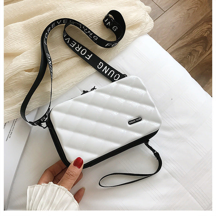 Suitcase Hard Shell Small Square Bag Women's Shoulder Bag Hanzuva