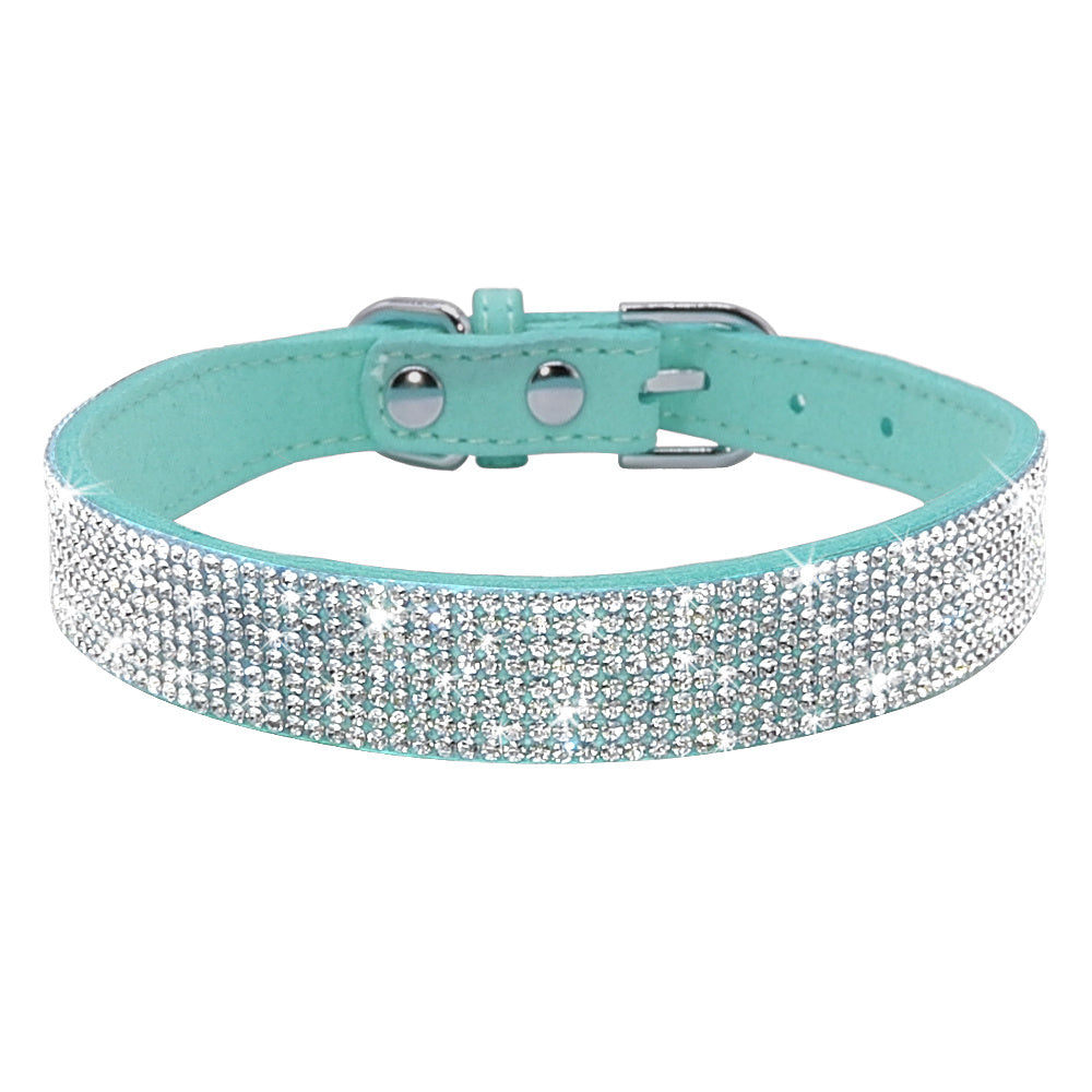Shiny Hot Rhinestone Dog Cat Comfortable Korean Velvet Pet Leash