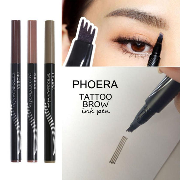 New Long Lasting Ultra-Fine Four-Comb Eyebrow Pencil Hanzuva