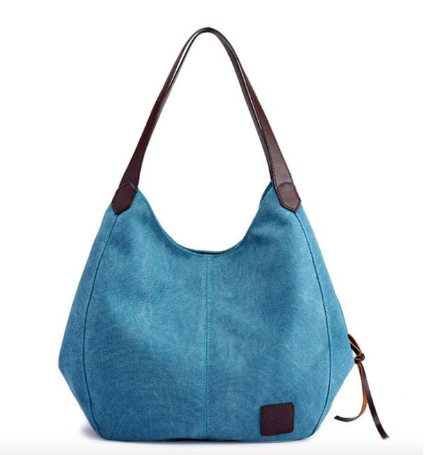 The Traveler Canvas Shoulder Tote Hanzuva