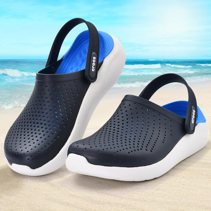 Men's and women's hole shoes, large size beach shoes