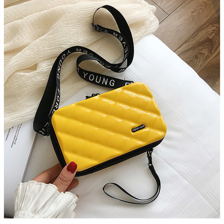 Suitcase Hard Shell Small Square Bag Women's Shoulder Bag Hanzuva
