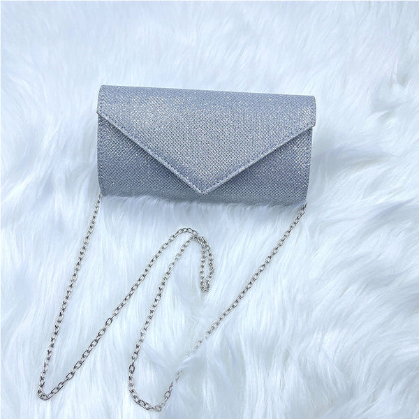 European And American Style Fashion Flash Material Dinner Bag Clutch Hanzuva