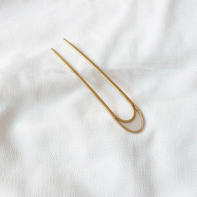 Temperament simple u-shaped hair bun