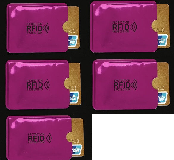 NFC card sets anti-magnetic anti-theft brush bank card sets security shielding signal anti-theft RFID flash payment tin foil card sets Hanzuva