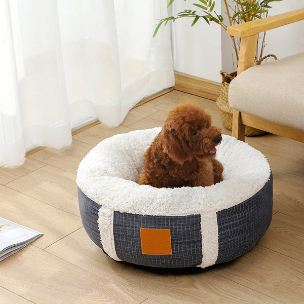 Winter Super Soft Warm Pet Bed Lamb Wool Kennel Hanzuva