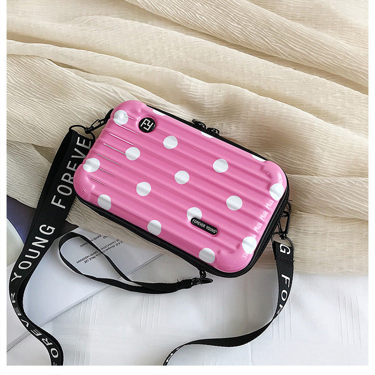 Suitcase Hard Shell Small Square Bag Women's Shoulder Bag Hanzuva