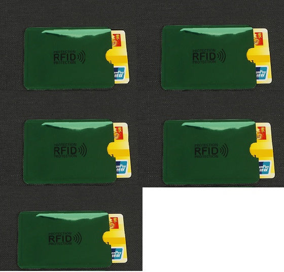 NFC card sets anti-magnetic anti-theft brush bank card sets security shielding signal anti-theft RFID flash payment tin foil card sets Hanzuva