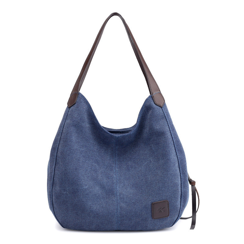 The Traveler Canvas Shoulder Tote Hanzuva