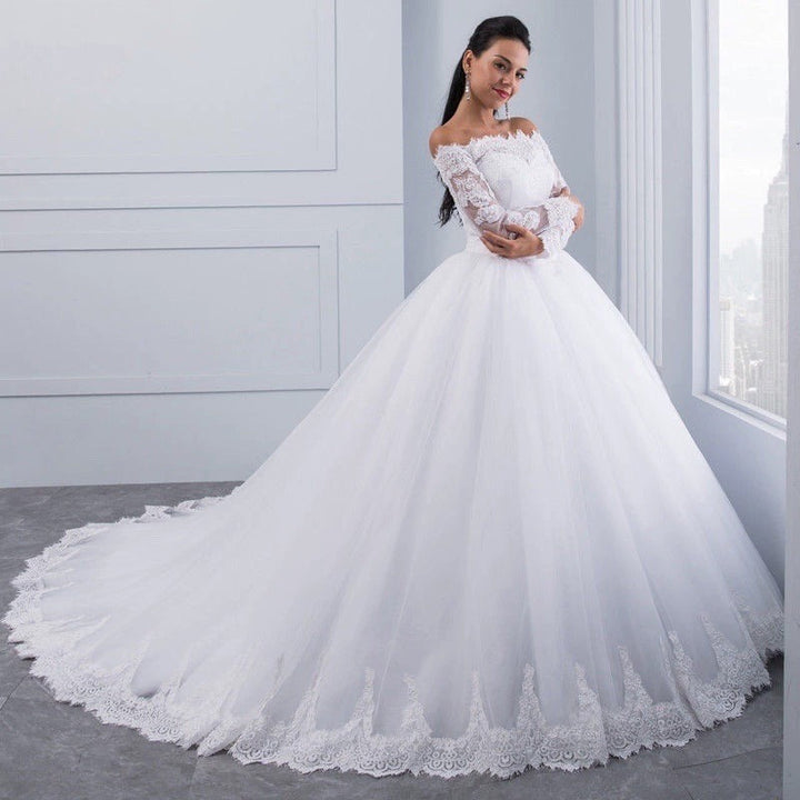 Wedding Bridal Wedding Lace Large Tail Hanzuva