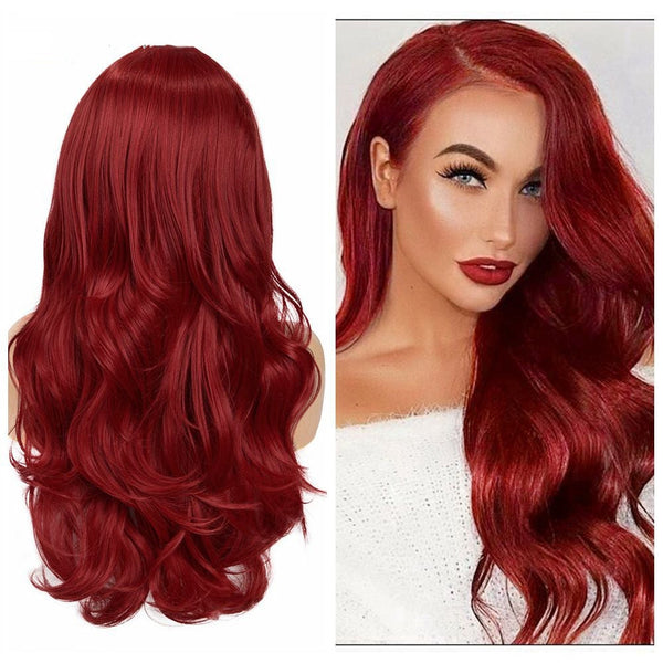 Large Wave Medium And Long Curly Hair Chemical Fiber Wig Hanzuva