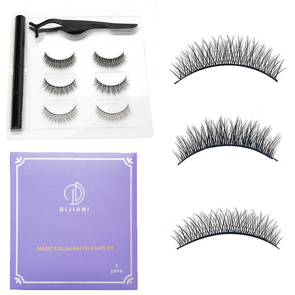 Glue-free and magnet-free eyelashes Hanzuva