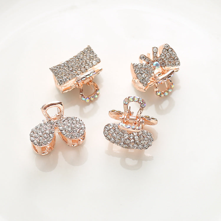 Small Pearl Rhinestone Clamp