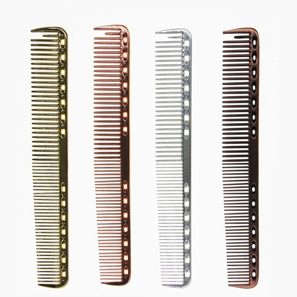 Space aluminum haircut comb high-grade metal comb Hanzuva