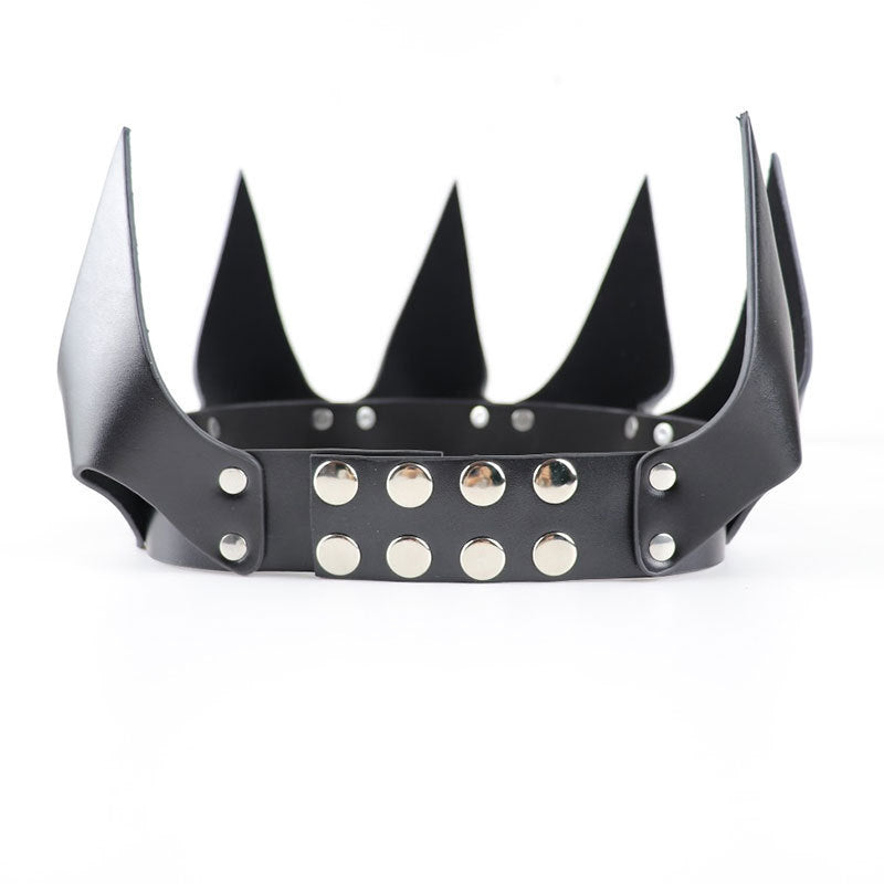 Creative Leather Crown Decoration Party Headgear