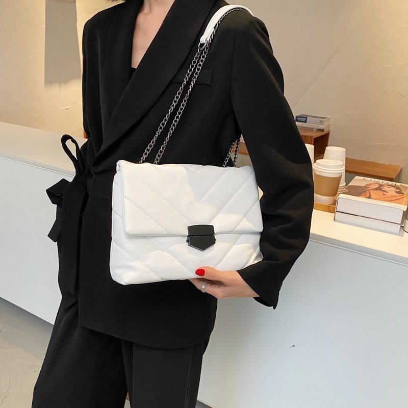 Embroidery Thread Small PU Leather Crossbody Bags for Women Trend Hand Bag Women's Branded Trending Shoulder Handbags Hanzuva