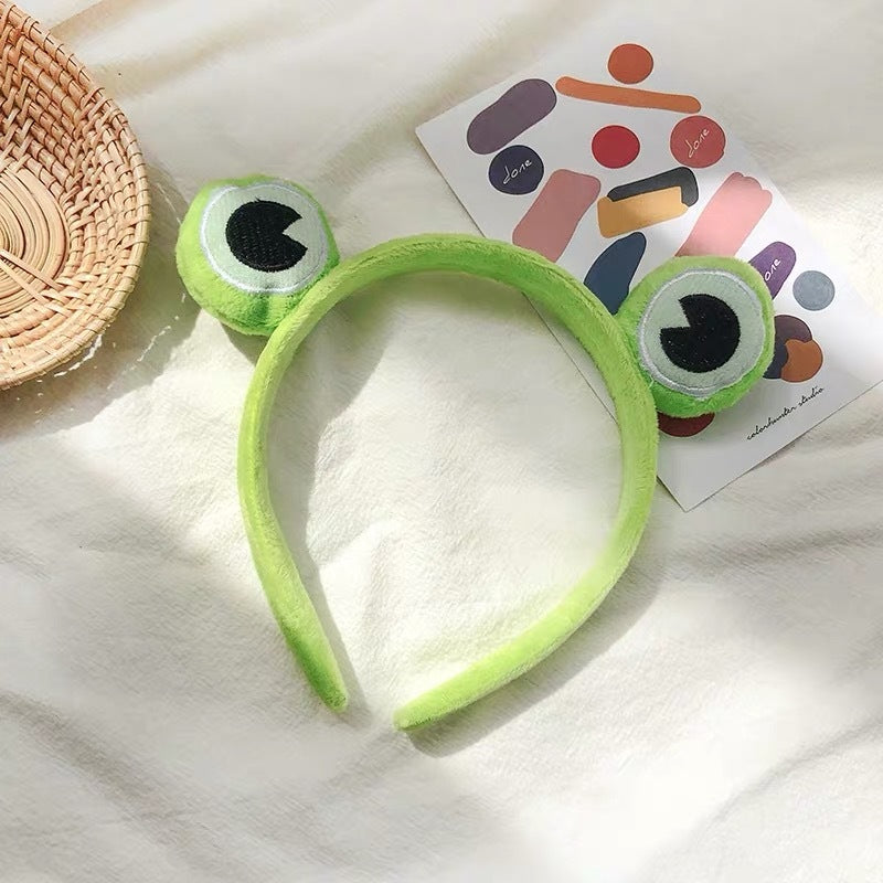 Girl Net Red Cartoon Cute Green Frog Headband Hair Band