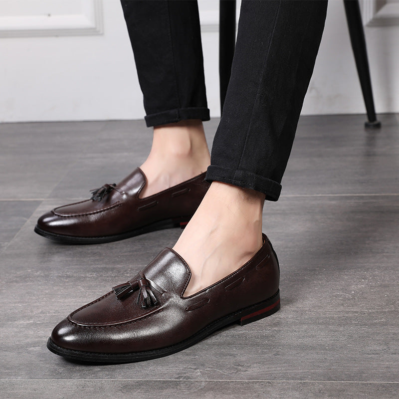 British breathable men's casual leather shoes