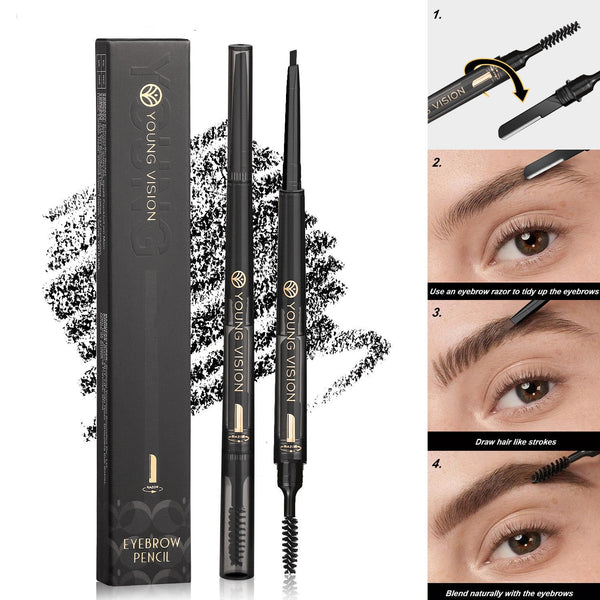 Fog Sense Three In One Eyebrow Pencil Waterproof Smear-proof Hanzuva