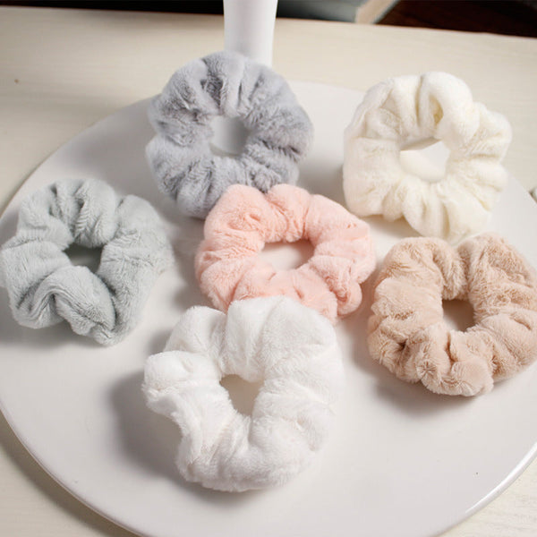Girly cute plush large intestine hair tie hair rope Hanzuva