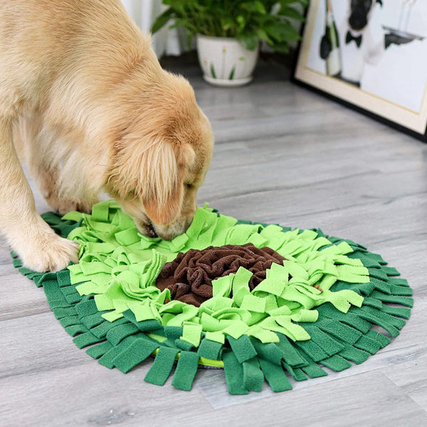 Dog Sniffing Mat Dog Puzzle Toy Pet Snack Feeding Mat Boring Interactive Game Training Blanket Snuffle Feeding Training Mat Hanzuva